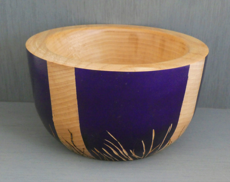 Purple Hard-Maple-Bowl-