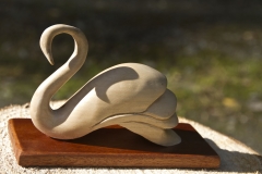 Carved Lime wood SWAN 2